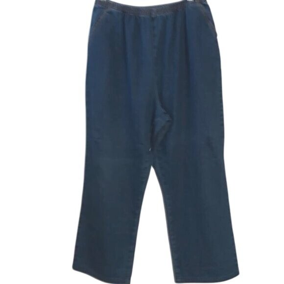 Kikit Jeans Womens Elastic Waist Denim Pants Size L - Picture 2 of 13